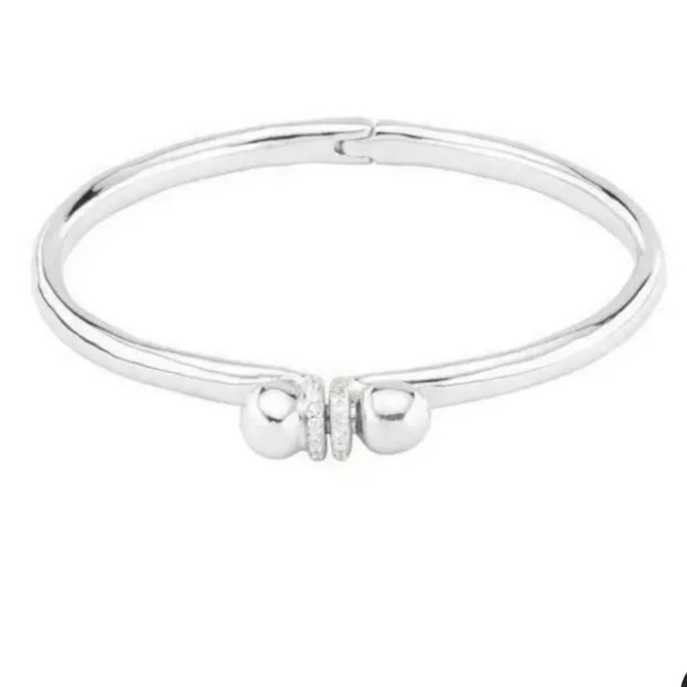 UNO de 50 1by ATTRACTION Silver Hinged Bracelet - Picture 8 of 9